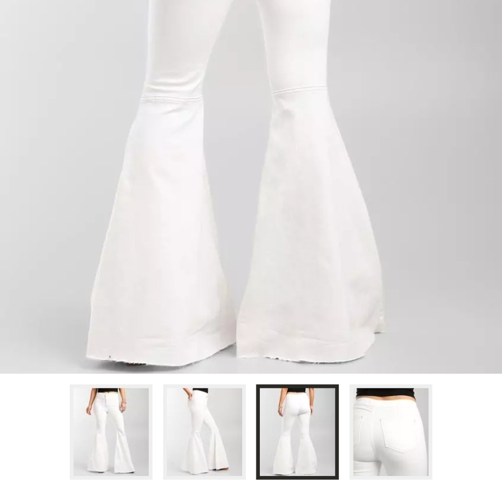 Free people just float on flare stretch jeans size 28 regular White - Picture 4 of 13